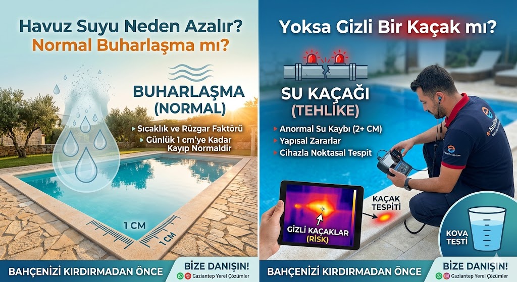 Havuz Suyu Neden Azalır?